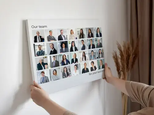 Team Portrait Collage – Classic Grid Layout