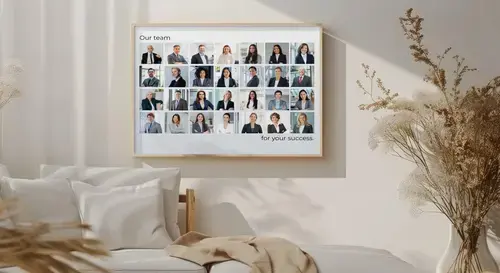Team Portrait Collage – Classic Grid Layout