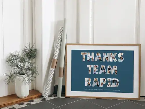 Custom Photo Collage - 'THANK YOU TEAM RAPID'
