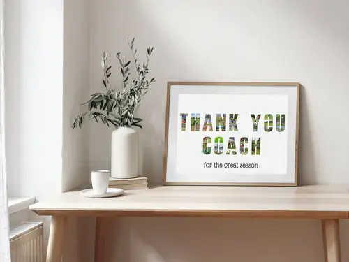 Personalized "THANK YOU COACH" Photo Collage