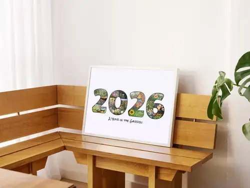 "Garden Year Photo Collage - Custom Nature Design"