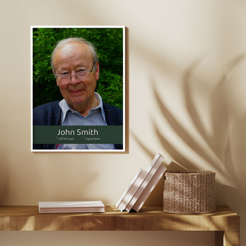 Create Your Personalized Memorial Portrait Canvas