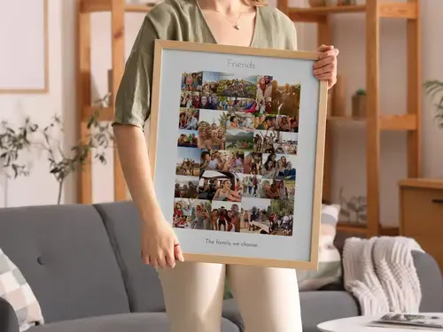 Dynamic Friends Wild Photo Collage Portrait
