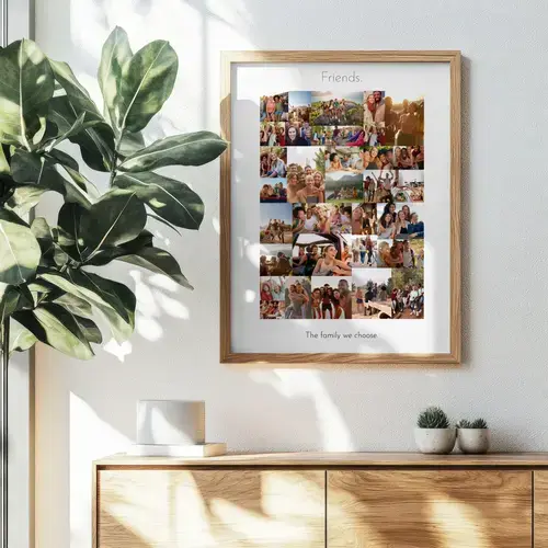 Dynamic Friends Wild Photo Collage Portrait