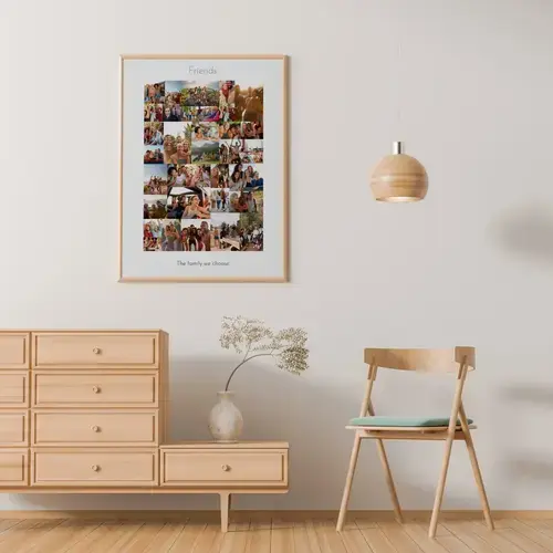 Dynamic Friends Wild Photo Collage Portrait