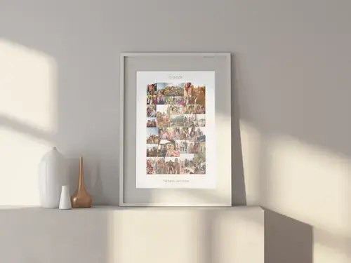 Dynamic Friends Wild Photo Collage Portrait