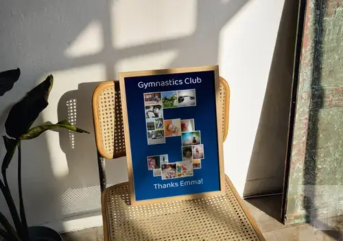 Customizable Collage Number '5' with Photos