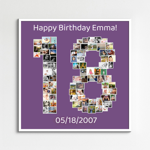 Create Your 18th Birthday Photo Collage – Perfect Gift for Milestone Celebration