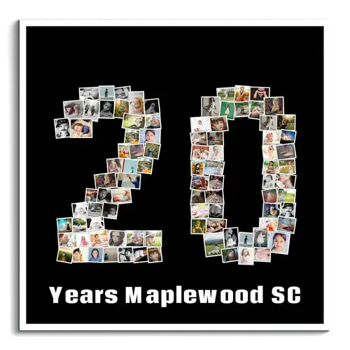 Create a Custom '20' Photo Collage for Birthdays & Anniversaries - Unique Gift