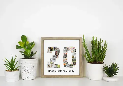 Customizable Number Photo Collage (20)