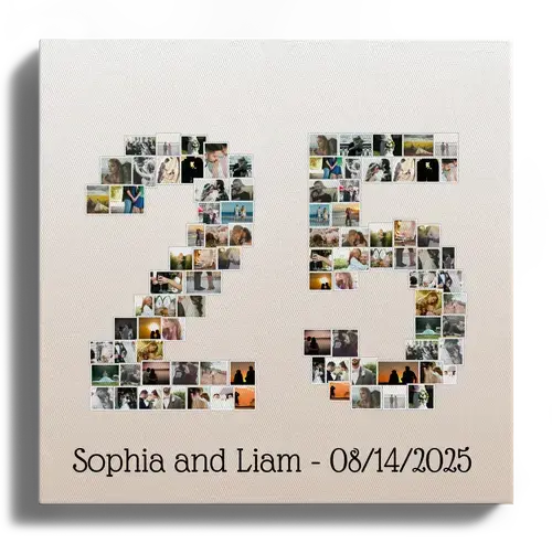 Create a 25-Numbers Photo Collage for Anniversaries or Celebrations Create a 25-Numbers Photo Collage for Anniversaries or Celebrations