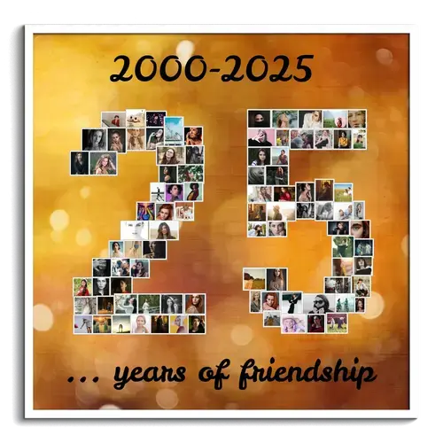 Create a 25-Numbers Photo Collage for Anniversaries or Celebrations Create a 25-Numbers Photo Collage for Anniversaries or Celebrations