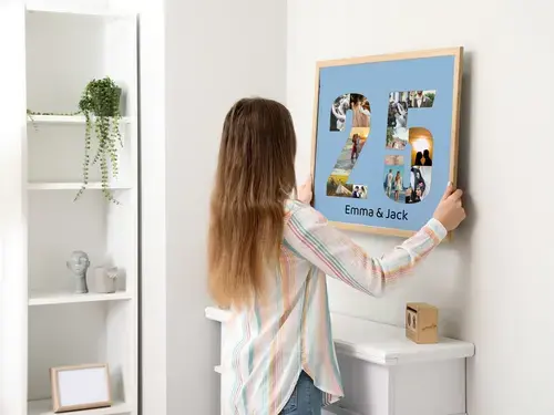 "Custom Photo Collage Number '25'"