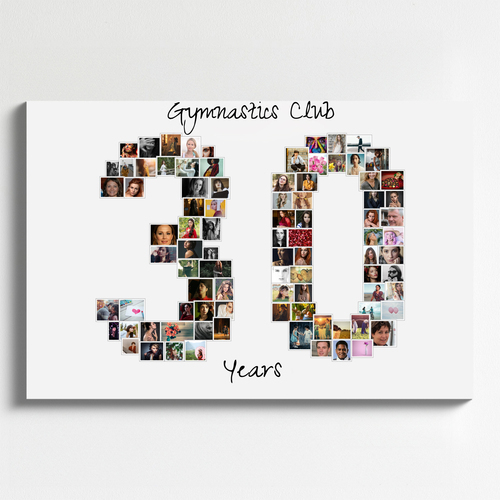 Create Your Own '30' Photo Collage - Celebrate Milestones in Style