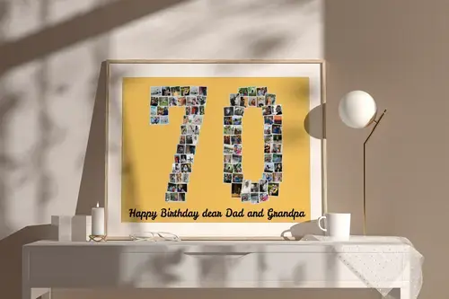 Photo Collage Number 70 Customizable