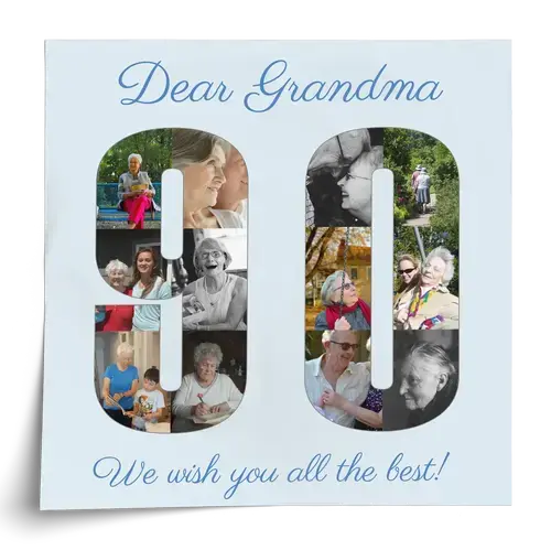 90th Birthday Photo Collage