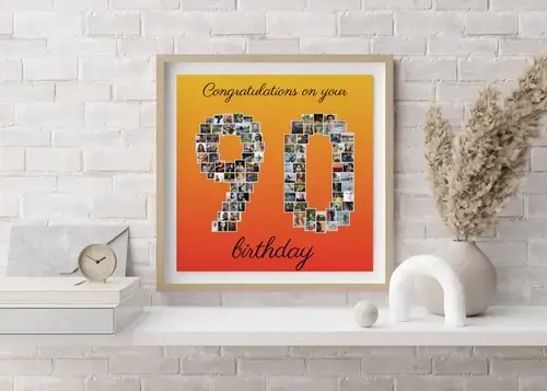 90th Birthday Photo Collage