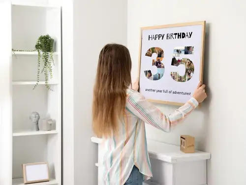 "35th Birthday Photo Collage – Customizable"