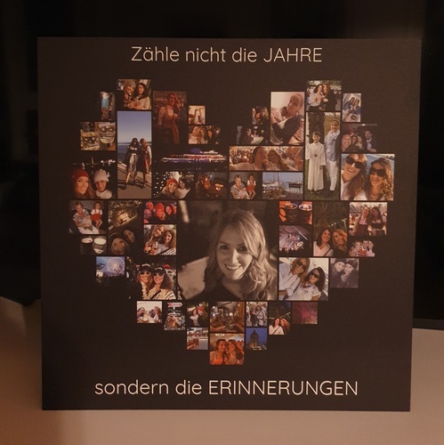 Customer Photo by Birgit for Review Print Photo Collage Foam Board 40x40cm