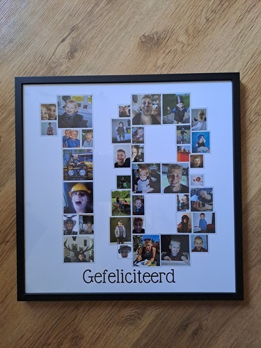 Customer Photo by chantel for Review Print Photo Collage Framed Poster – Black 40x40cm