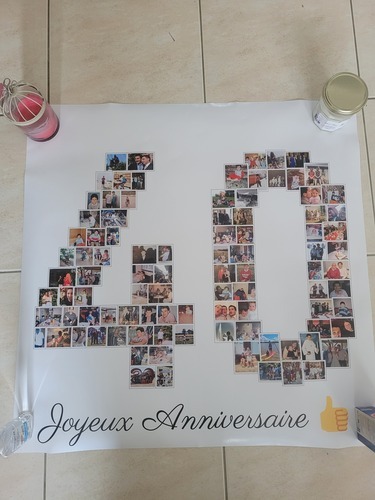 Customer Photo by Elodie for Review Print Photo Collage Poster 70x70cm