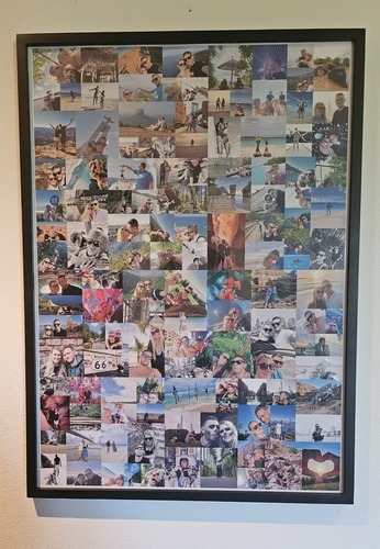Customer Photo by Franziska for Review Print Photo Collage Framed Poster (wood, black) 50x70cm