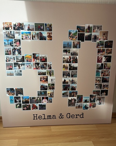 Customer Photo by GERRIT for Review Print Photo Collage Canvas 80x80cm