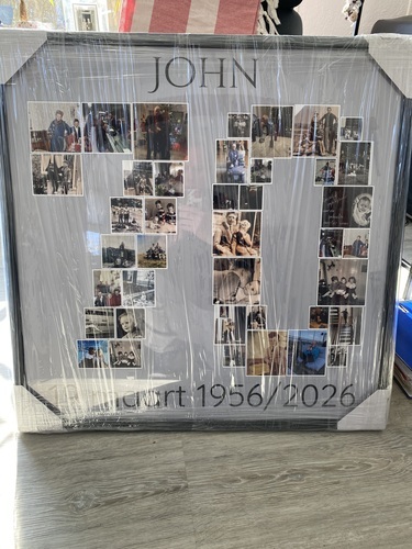 Customer Photo by Joop for Review Print Photo Collage Framed Poster (wood, black) 70x70cm