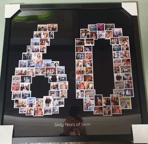 Customer Photo by Katie for Review Print Photo Collage Framed Poster (wood, black) 50x50cm