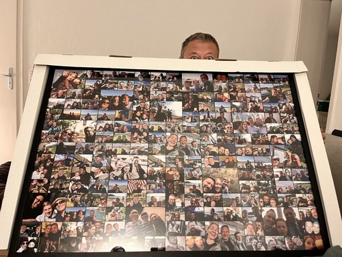Customer Photo by Katrin for Review Print Photo Collage Framed Poster (wood, black) 100x70cm