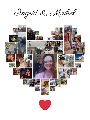 Customer Photo by Maikel for Review Print Photo Collage Framed Poster – Natural 60x80cm