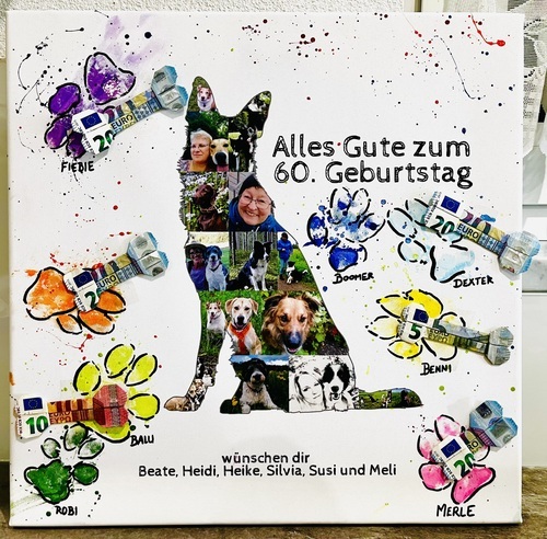 Customer Photo by Melanie for Review Print Photo Collage Canvas 40x40cm