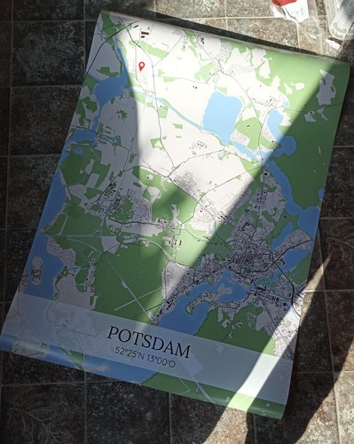 Customer Photo by Milena for Review Print City Map Poster 70x100cm