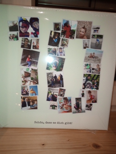 Customer Photo by Petra for Review Print Photo Collage Canvas 30x30cm