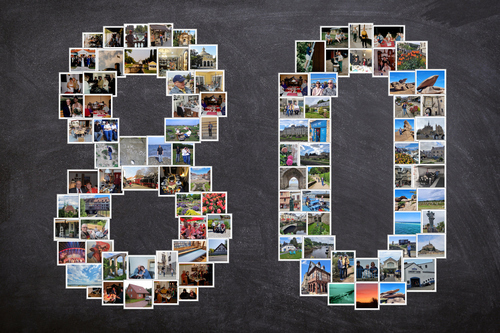 Customer Photo by Petra for Review Print Photo Collage Framed Poster (wood, black) 45x30cm
