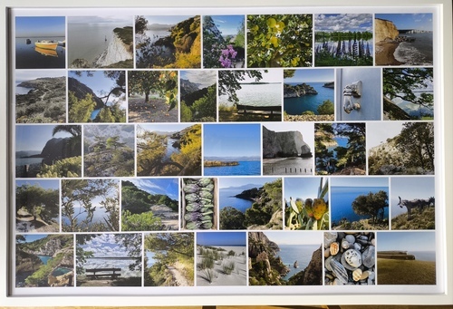 Customer Photo by Rose for Review Print Photo Collage Framed Poster (wood, white) 90x60cm