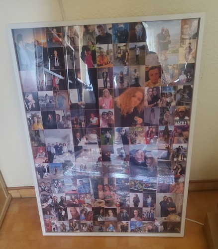 Customer Photo by Sonja for Review Print Photo Collage Framed Poster (wood, white) 50x70cm