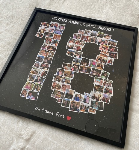 Customer Photo by Sophie for Review Print Photo Collage Framed Poster – Black 50x50cm