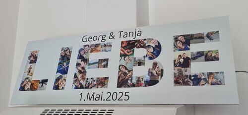 Customer Photo by Tanja for Review Print Photo Collage Foam Board 90x30cm
