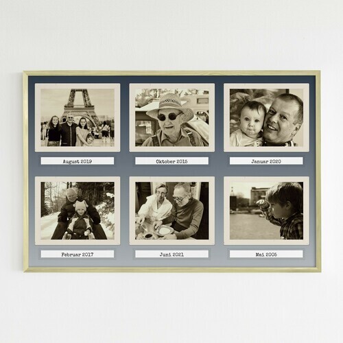 Create Your Vintage-Style Polaroid Collage with Personalized Text