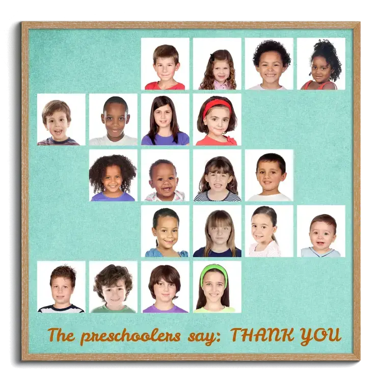 Farewell Gift Kindergarten School Creative Photo Collage