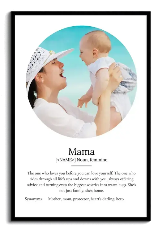 Personalized 'Mama' Definition Poster
