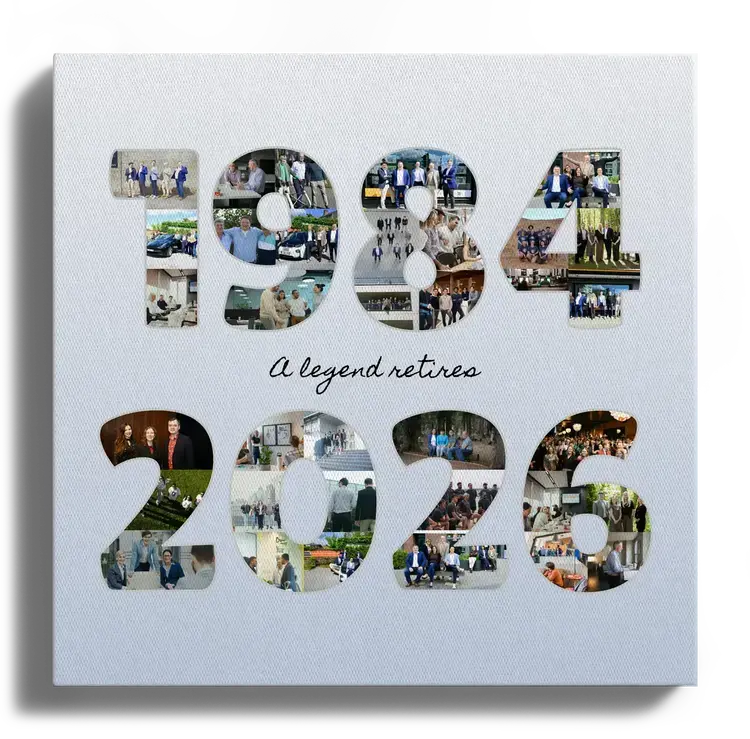 Farewell Gift for a Colleague Photo Collage with Years