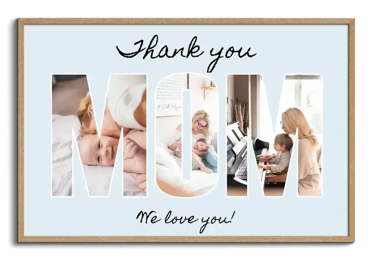 Parents & Grandparents Photo Letter Collage