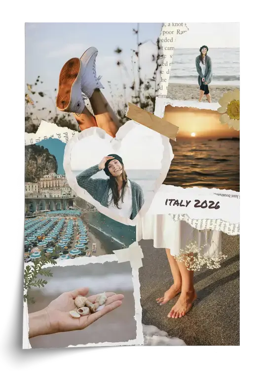 Vacation Scrapbook Photo Collage
